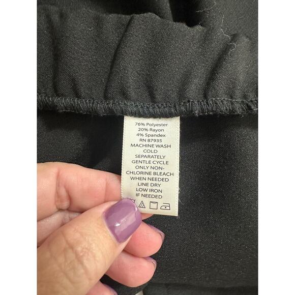 Susan Graver Wide Leg Pants 1X Hollywood Waist Classic - Picture 6 of 10